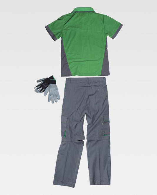 Set POLO + PANTALONI STACCABILI + GUANTI (4 colori disponibili)