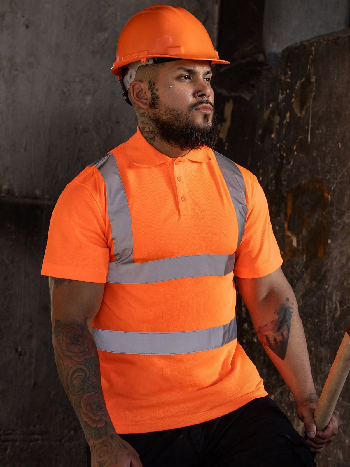 Hi-Viz -Cotton Polo - certificata