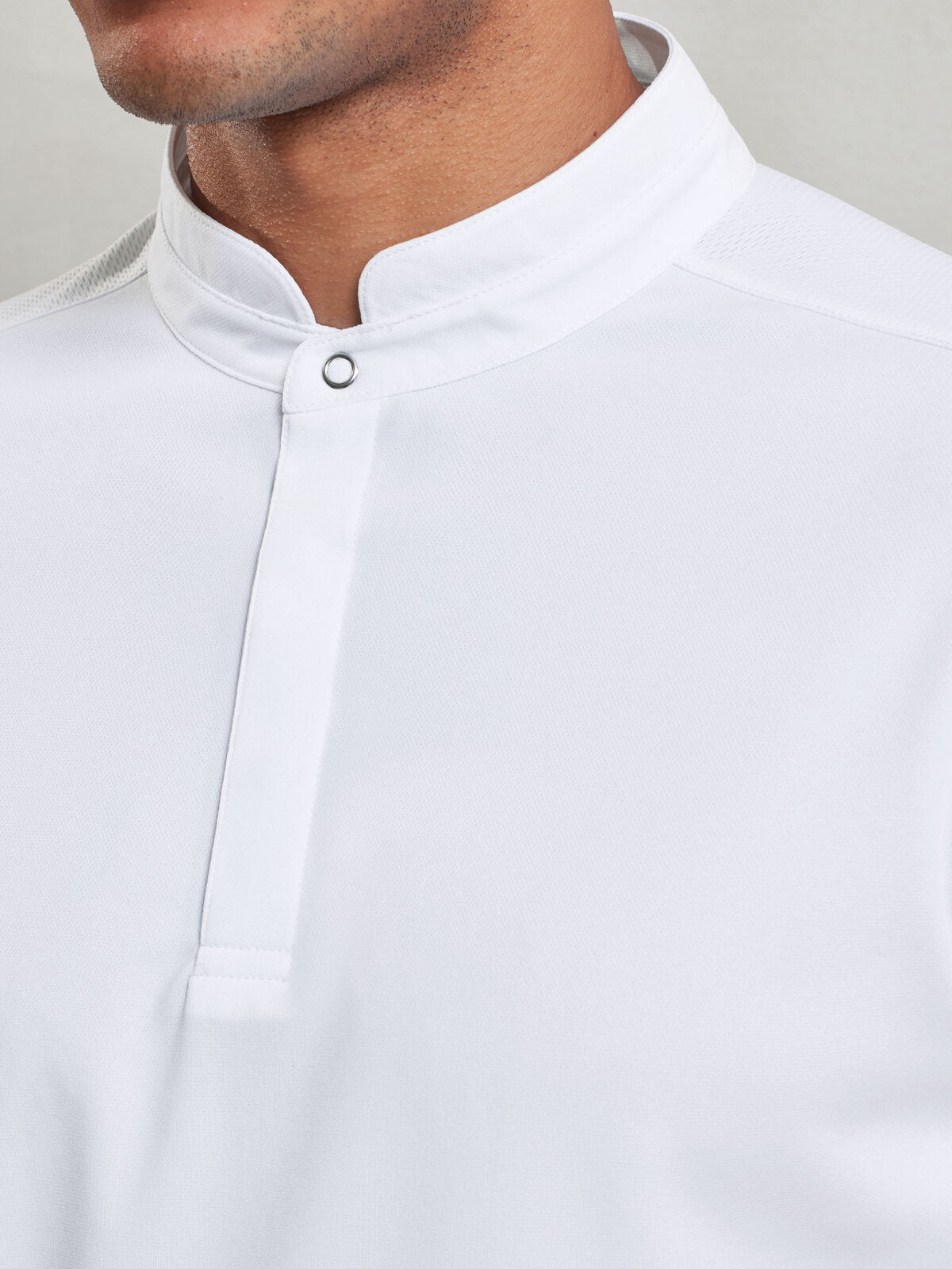 Maglia con coletto alla coreana 100% RICICLATO (2 colori disponibili)