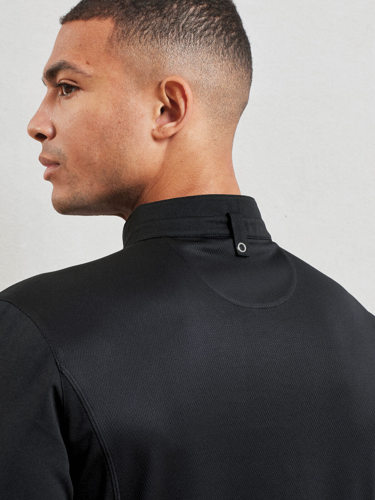 Maglia con coletto alla coreana 100% RICICLATO manica lunga (2 colori disponibili)