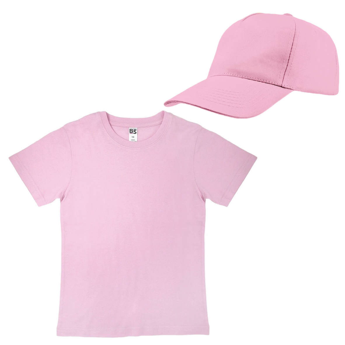 Kit bambino - T-shirt + Cappellino - 100% cotone  - 14 colori