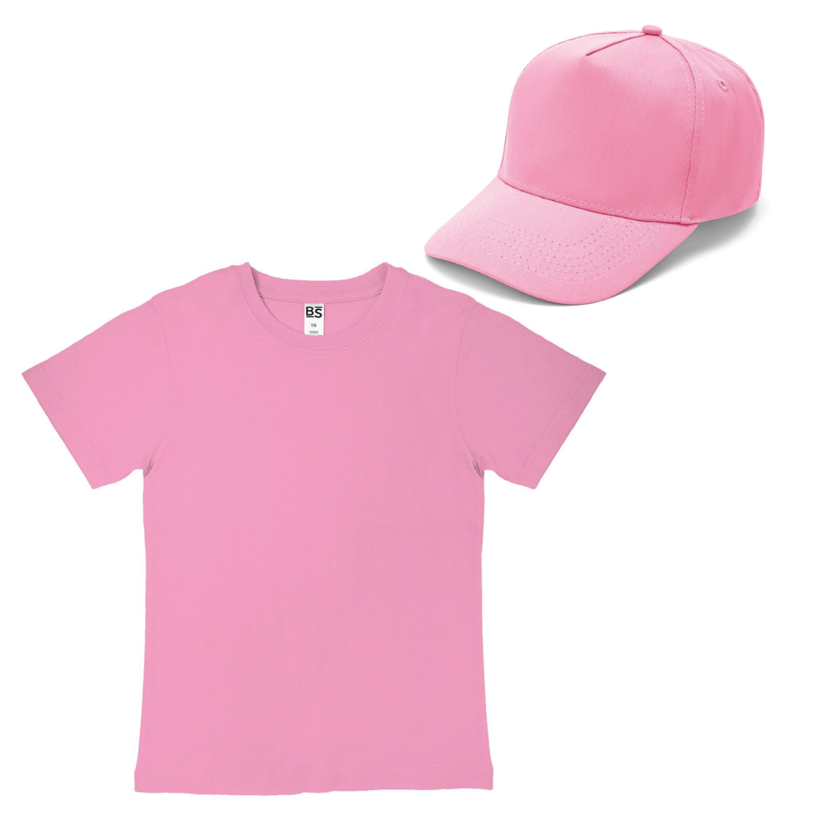 Kit bambino - T-shirt + Cappellino - 100% cotone  - 14 colori